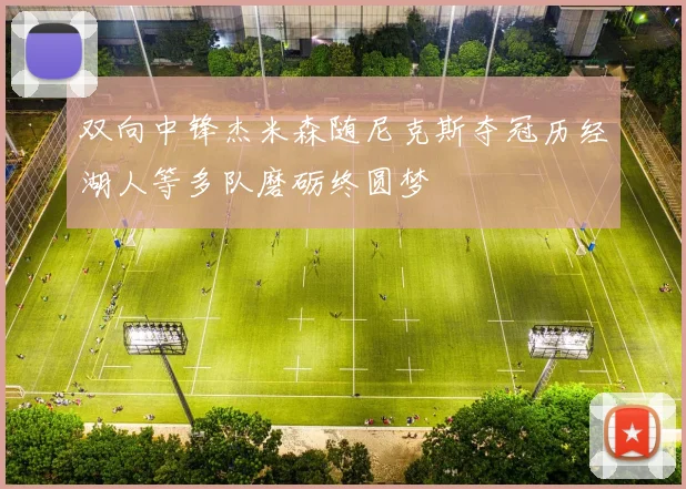 双向中锋杰米森随尼克斯夺冠历经湖人等多队磨砺终圆梦